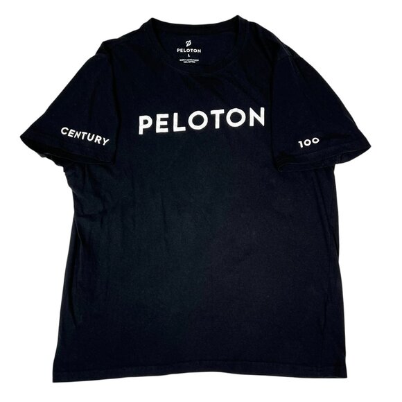 Peloton Rides Century Black Short Sleeve Crew Neck Athletic T-Shirt Size L - Picture 4 of 8